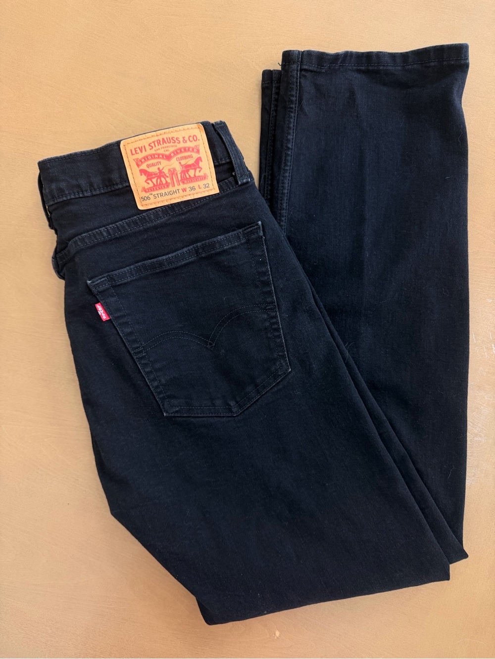 Levi's Black Men's Straight Leg Jeans